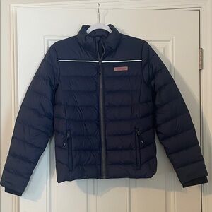 Vineyard Vines Boys Navy Performance Jacket Sz L (16)